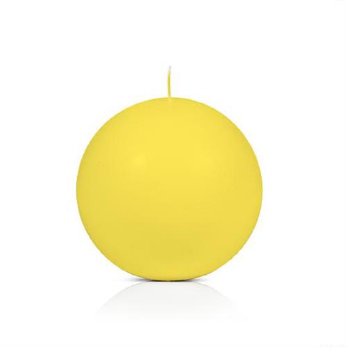EVENTI CONF.DA 6 CANDELE SFERICHE H8 DIAM.8 GIALLO